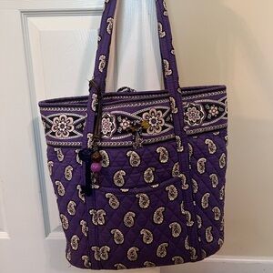 Vera Bradley Purple Paisley Tote Bag